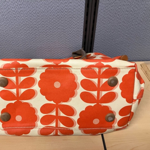 Orla Kiely Poppy Spring Bloom Classic Zip Shoulder bag tote - Picture 5 of 6